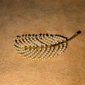 MCM BSK Quill feather brooch